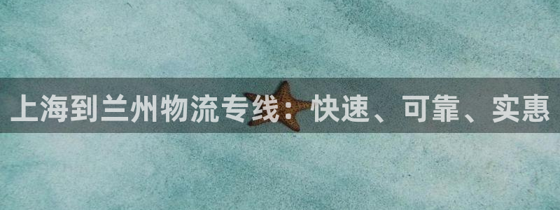 28圈电子游戏：上海到兰州物流专线：